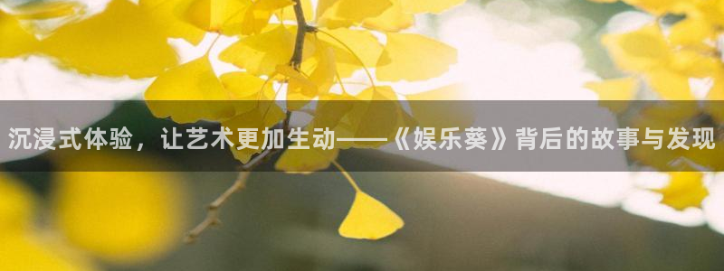 辉达娱乐麻将胡了：沉浸式体验，让艺术更加生动——《娱乐葵》背后的故事与发现